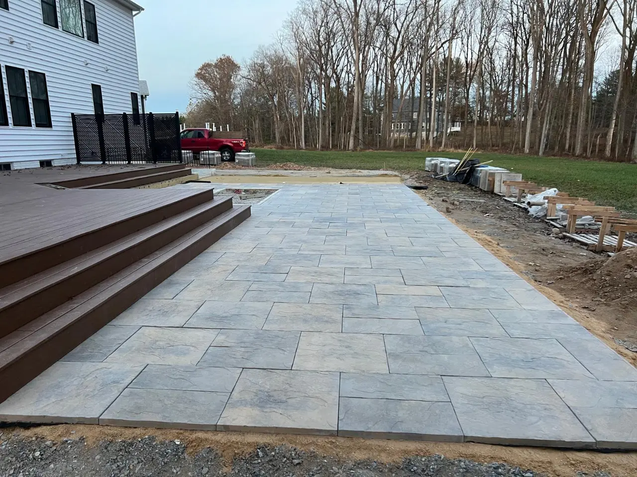 Paver patio installation in Maryland 11